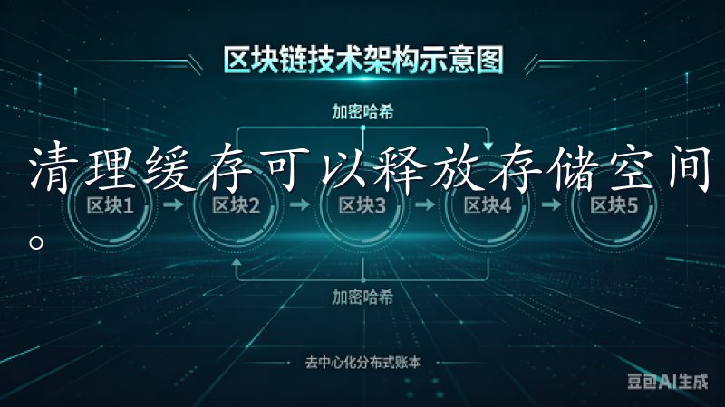 清理缓存可以释放存储空间，同时修复可能存在的文件损坏问题。